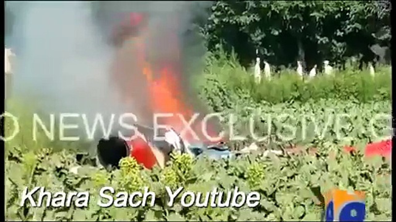PAF Aircraft Crash in Swabi real Video.mp4