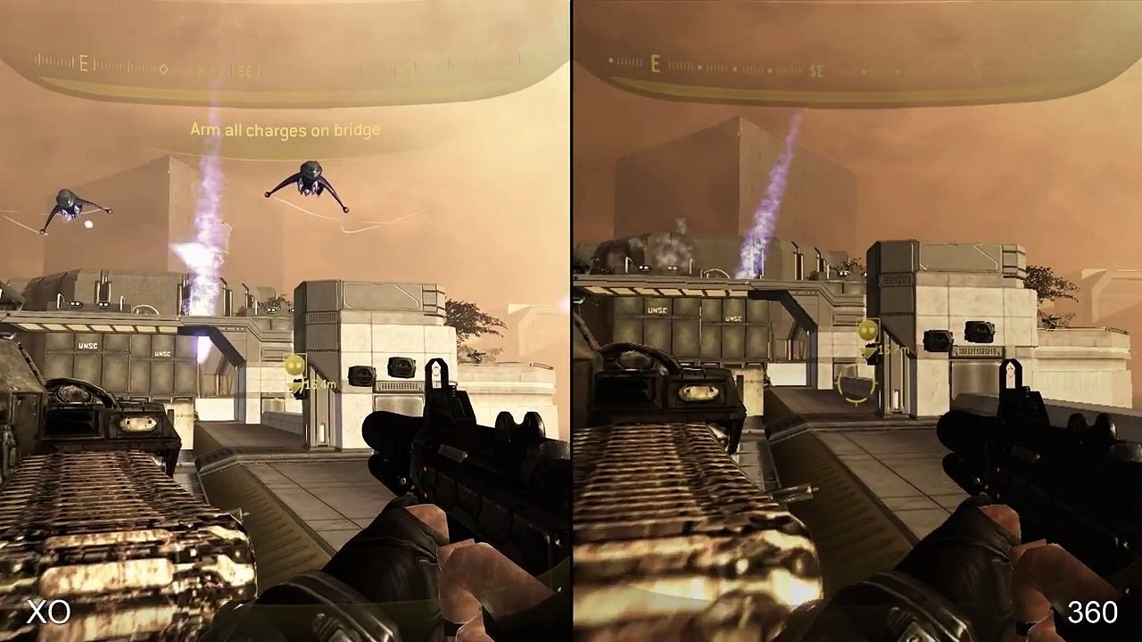 Halo 3 ODST Xbox One vs Xbox 360 Comparison