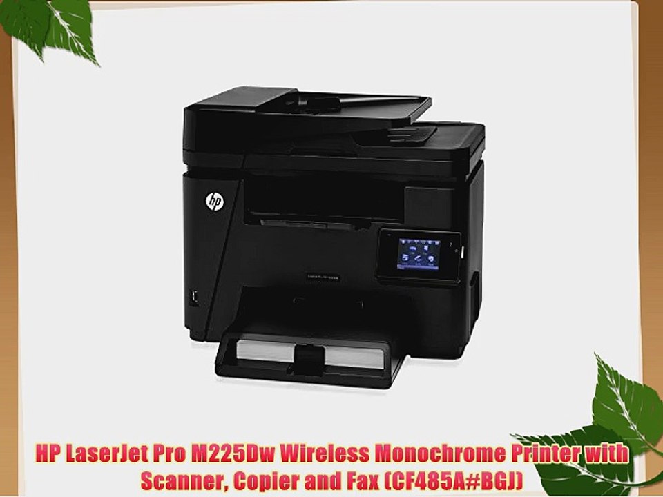 HP LaserJet Pro M225Dw Wireless Monochrome Printer with Scanner Copier and Fax (CF485A#BGJ)