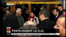 Victor Ponta, huiduit la Cluj Napoca