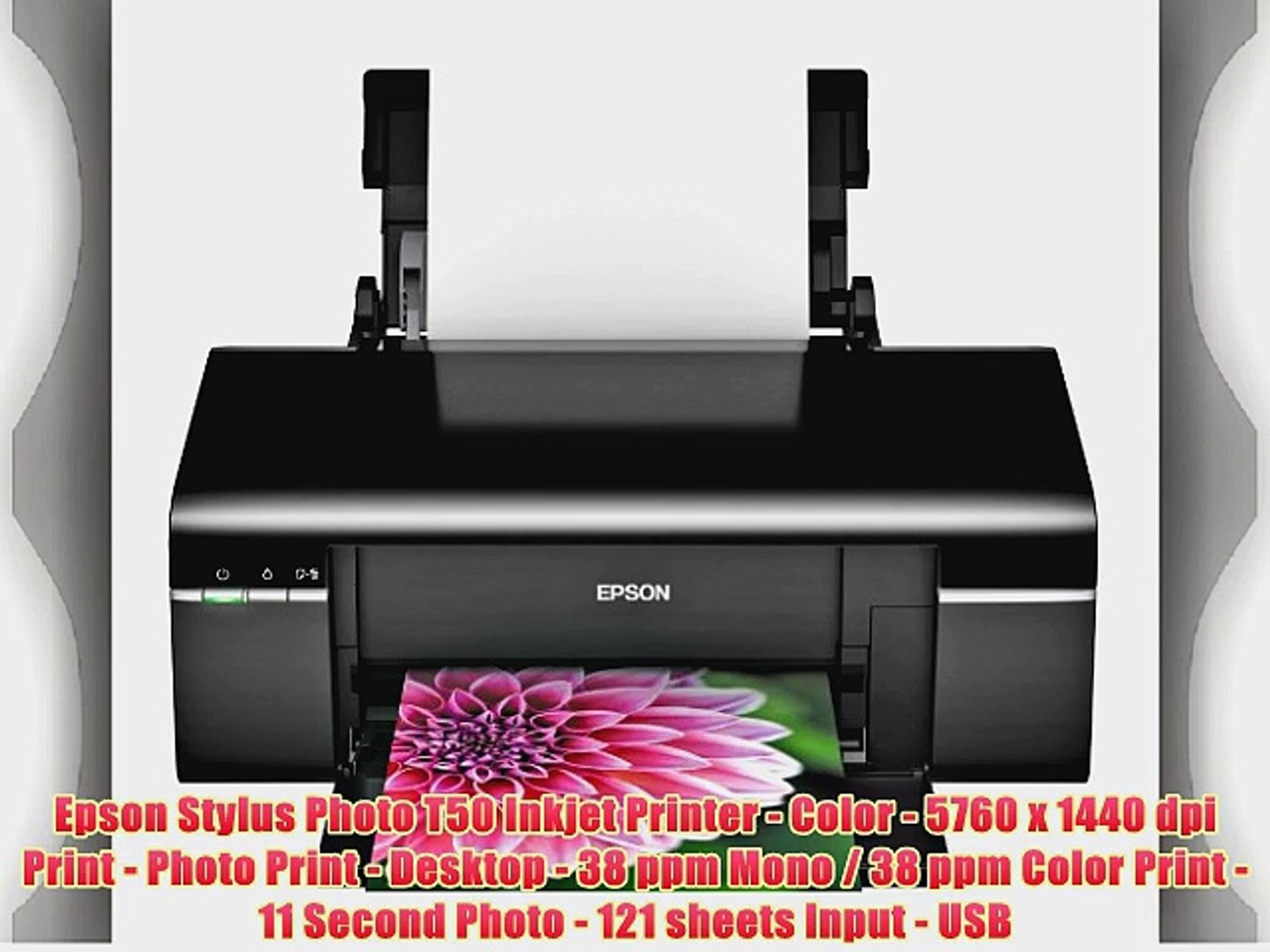 Epson Stylus Photo T50 Inkjet Printer - Color - 5760 x 1440 dpi ...