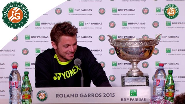 Press conference Stanislas Wawrinka 2015 French Open / Final
