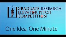UTEP Graduate Research Elevator Pitch Competition