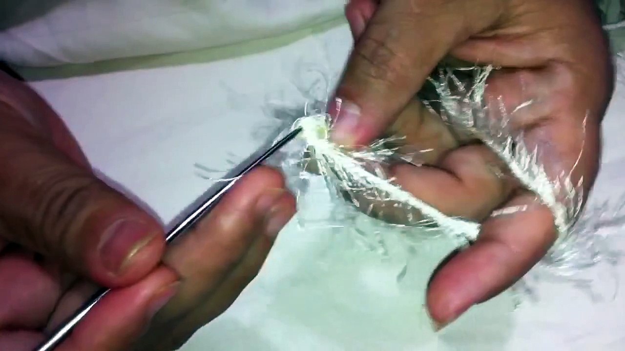 دروس سمسم لتعليم الكروشيه | درس سريع | طريقة أستخدام خيط رمش العين