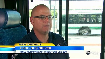 Quick thinking led a Northern California bus driver to stop a kidnapping in progress