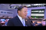 Entrevista a Juan Carlos Varela, Presidente de Panamá en la III Cumbre Celac