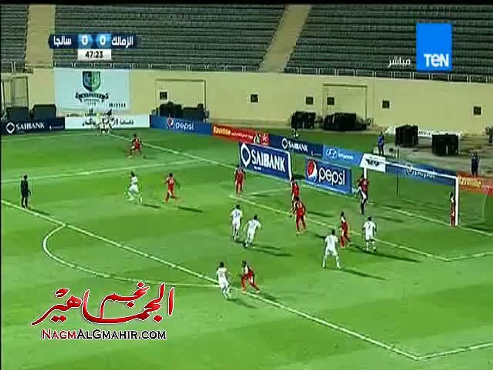 هدف الزمالك الاول (  الزمالك 1-0 سانغا ) إياب دور الـ16 - كأس الإتحاد الأفريقي 2015