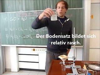 Schulvideo: CO2 Nachweis - Trübung von Kalkwasser (auch für Grundschule)