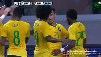 1-0 Philipp Coutinho Fantastic Goal _ Brazil vs Mexico Friendly 07.06.2015