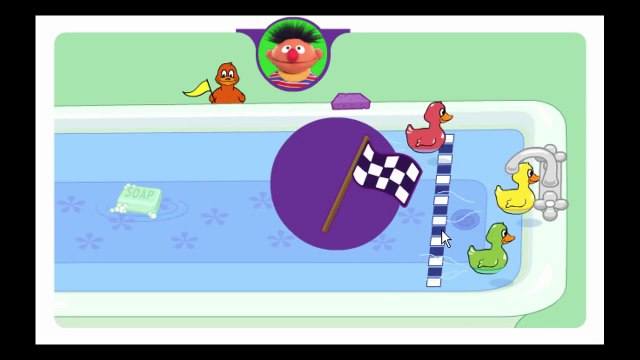 Play With Me Sesame Duckie Races Cartoon Animation Sprout PBS Kids Game Play Walkthrough