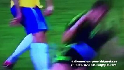 Danilo Brutal Injury - Brazil vs Mexico 07.06.2015
