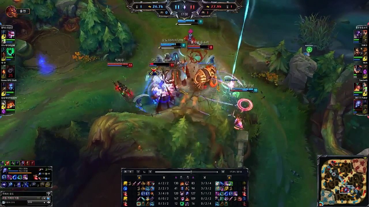 SKT T1 Faker-Ryze MID SoloQ Highlights-League of Legends