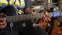 One Direction BETTER THAN WORDS Acoustic Guitar Tutorial Lesson EricBlackmonMusicHD