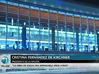 Download Video: La presidenta Cristina Fernández de Kirchner inauguró la Terminal C de Ezeiza