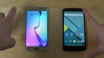 Samsung Galaxy S6 Edge vs. Nexus 5 Official Android 5.1.1 - Which Is Faster  (4K)