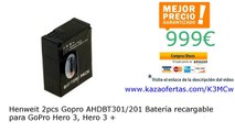 Henweit 2pcs Gopro AHDBT301/201 Batería recargable para GoPro Hero 3, Hero 3  