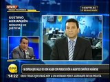 Declaraciones del ministro Gustavo Adrianzén sobre próximo fallo de la Corte IDH
