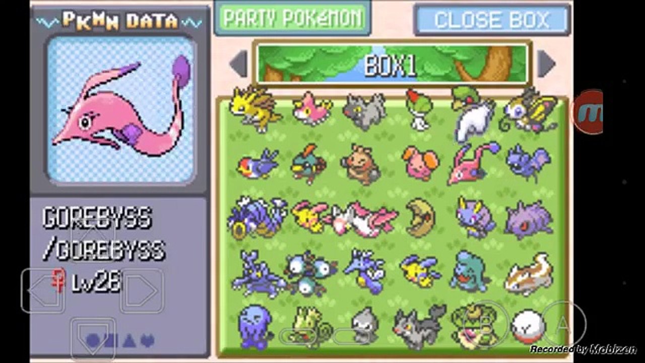 Minha box de pokémon emerald