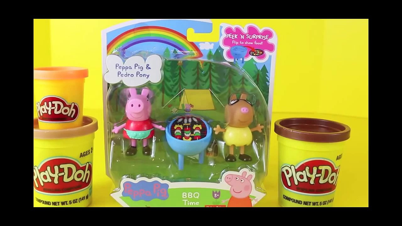 Peppa Pig BBQ Time Play-Doh Hamburgers Pedro Po...