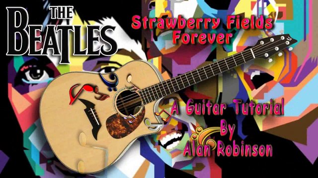 Strawberry Fields Forever - The Beatles - Acoustic Guitar Lesson (easy)