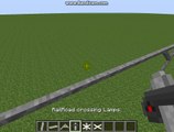 Minecraft - How To Make A Overhead Railroad Crossing Signal Gantry - Minecraft 1.7.2 - (HD)