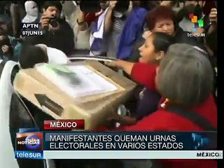 Queman boletas electorales en algunos estados mexicanos