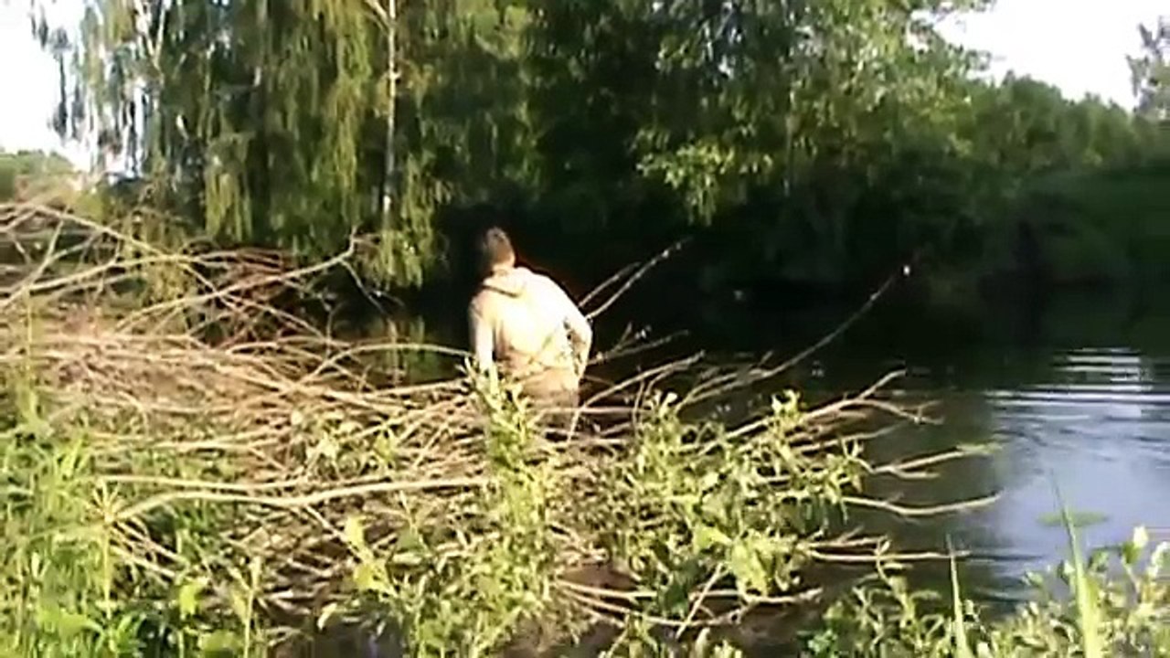 wade & swim in waders fully clothed )