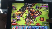 Clash of clans  300 Golems  300 Giants mass Gameplay