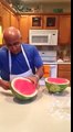 Quick and Easiest Way To Cut A Watermelon!