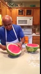Quick and Easiest Way To Cut A Watermelon!