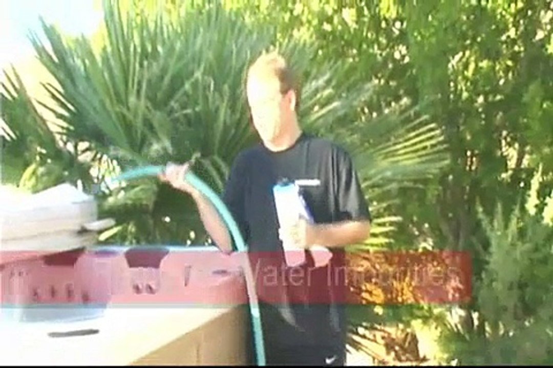 Filling The Spa - How To Drain & Clean A Hot Tub Spa