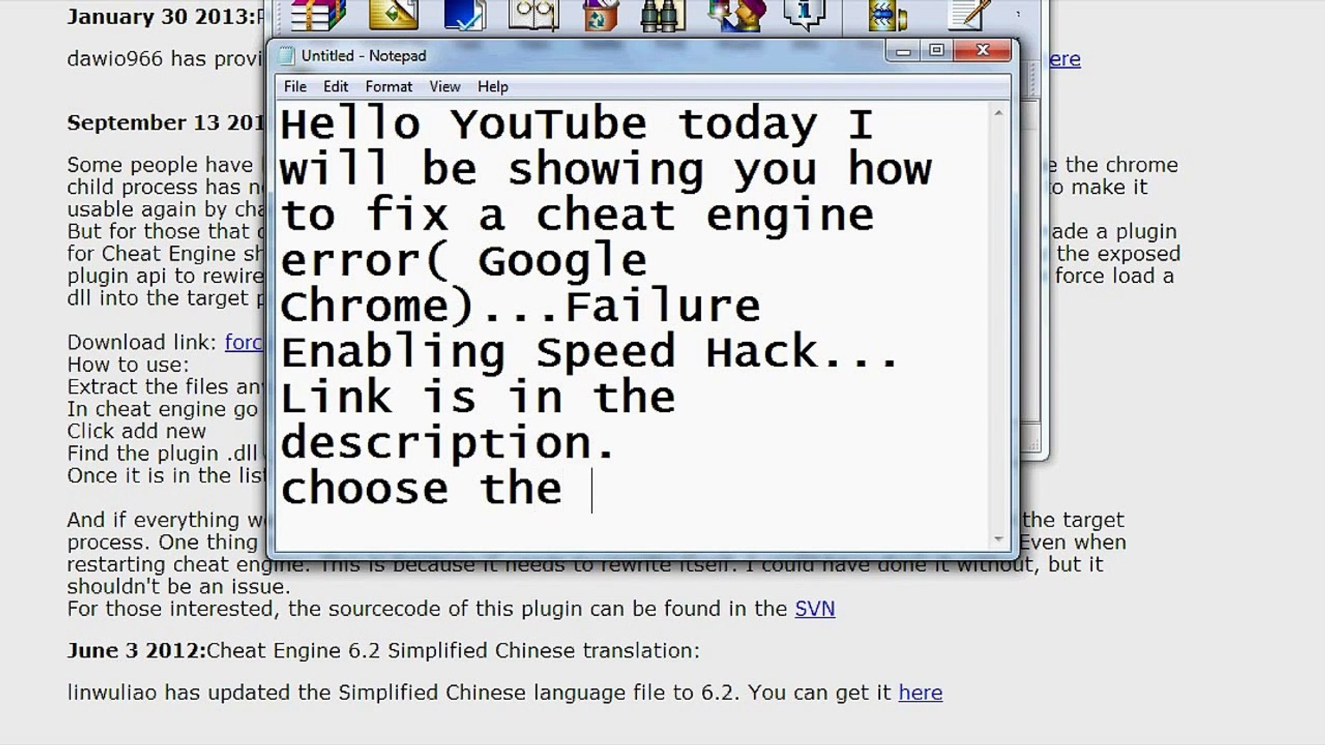 Cheat Engine Failure Enabling Speedhack Google Chrome Fixed Video Dailymotion - roblox how to speed hack on roblox with cheat engine 6 2 patched youtube