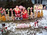 Daytime outdoor Christmas  decorations