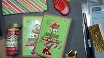 Christmas Card Stashbuster! {use that washi tape, pattern paper, stamps and duct tape ideas!}