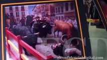 Toros disecados emulan un San Fermín en Madrid
