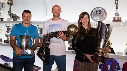 FCB Handbol: La Champions, la Copa i la Lliga ja són al Museu