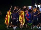 Победу «Барселоны» в Лиге чемпионов празднуют в Испании