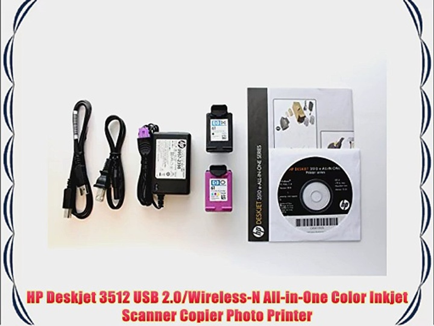 Hp Deskjet 3512 Usb 2 0 Wireless N All In One Color Inkjet Scanner