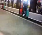 Woman Kicked Out For Blocking the Train Gate (Video @ Hamariweb.com)
