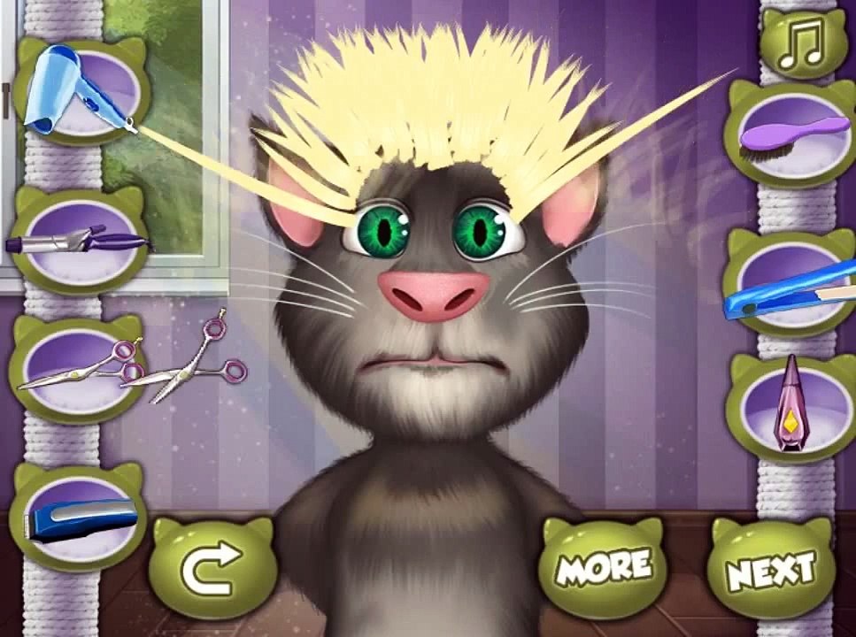 Baby and Kid Cartoon & Games ♥ Talking Tom Hair Salon Talking Tom Games for Little Kid ♥ E