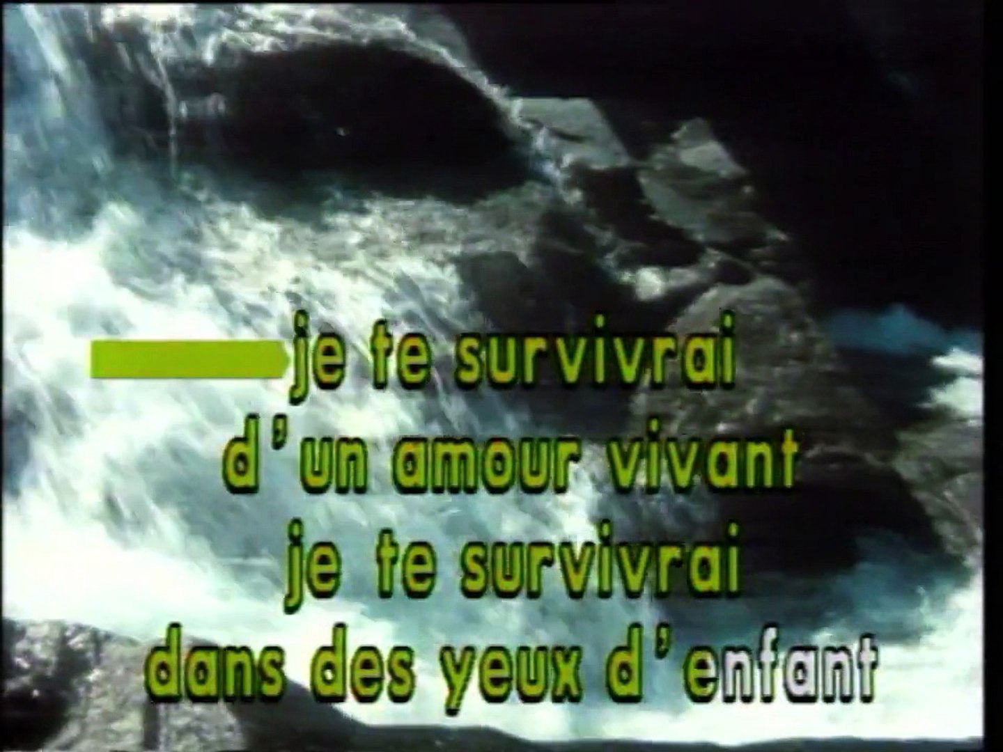 Je te survivrai - Jean-Pierre François - Karaoke - Vidéo Dailymotion