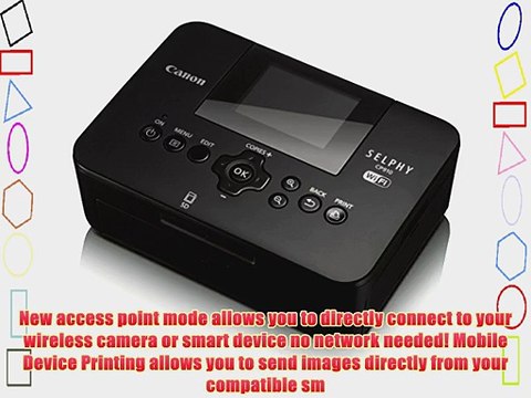 Canon SELPHY CP910 Black Portable Wireless Compact Photo Color Printer Canon KP-108IN Color