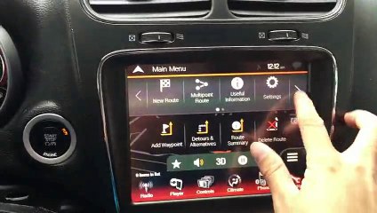 2015 Fiat Freemont & Dodge Journey navigation interface