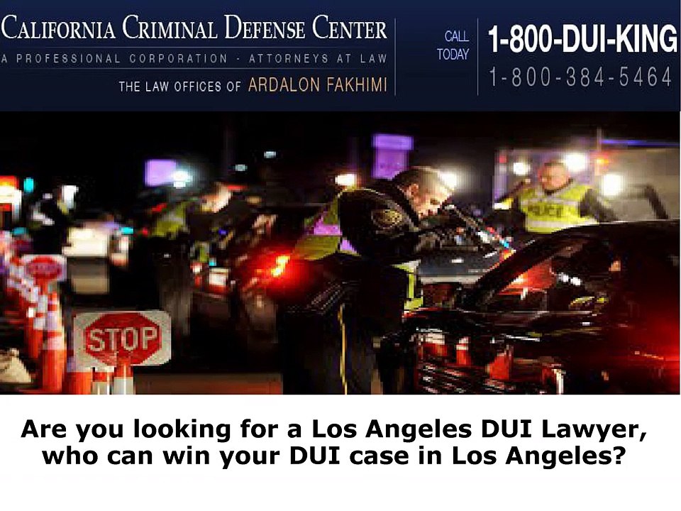 DUI case in Los Angeles