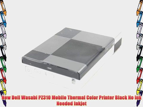 New Dell Wasabi PZ310 Mobile Thermal Color Printer Black No ink Needed Inkjet