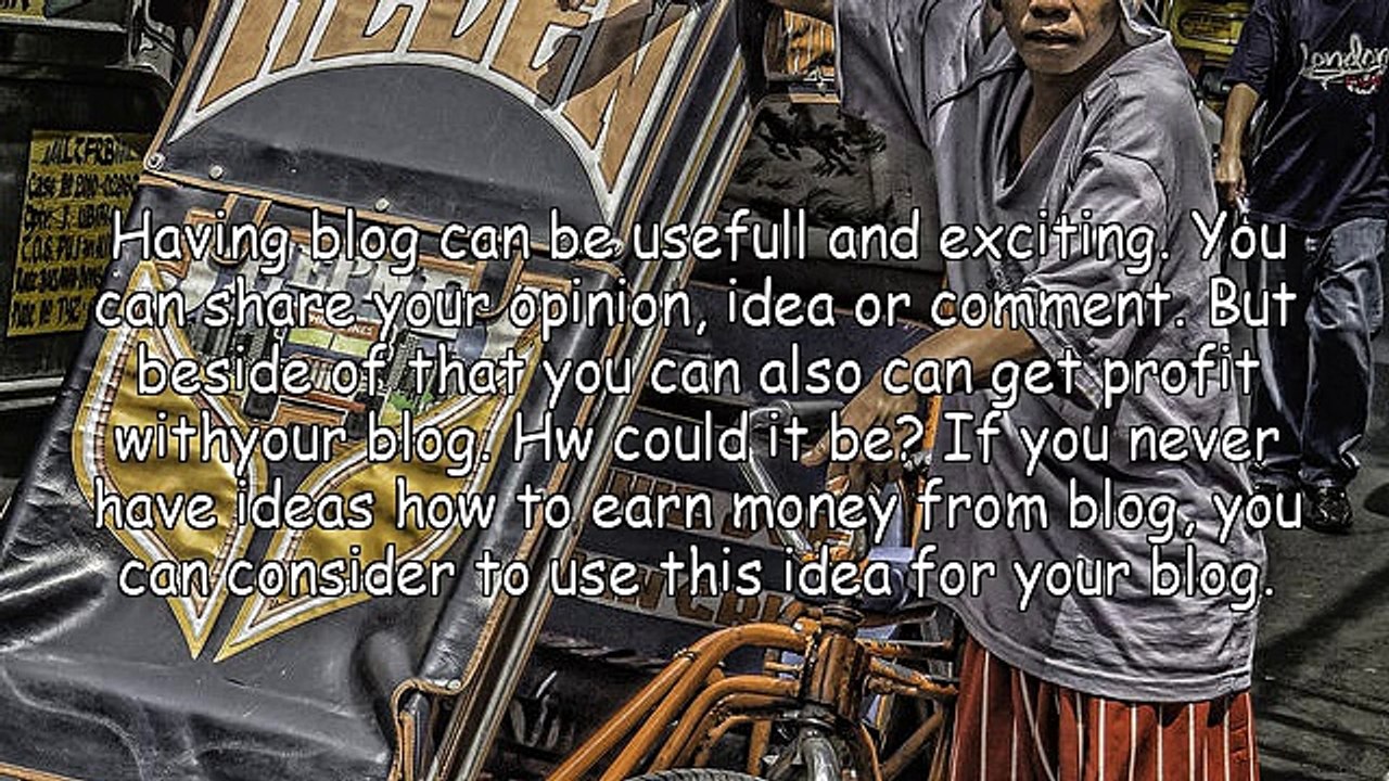 What can you do to earn money from blog