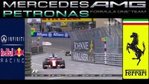 F1 2015 Monaco Race Daniel Ricciardo Hit Kimi Raikkonen