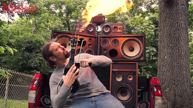 Ukulélé lance-flammes