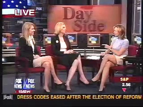 Linda Vester - with Monica Crowley, Kirsten Powers - Leggy - Former Fox News Anchor