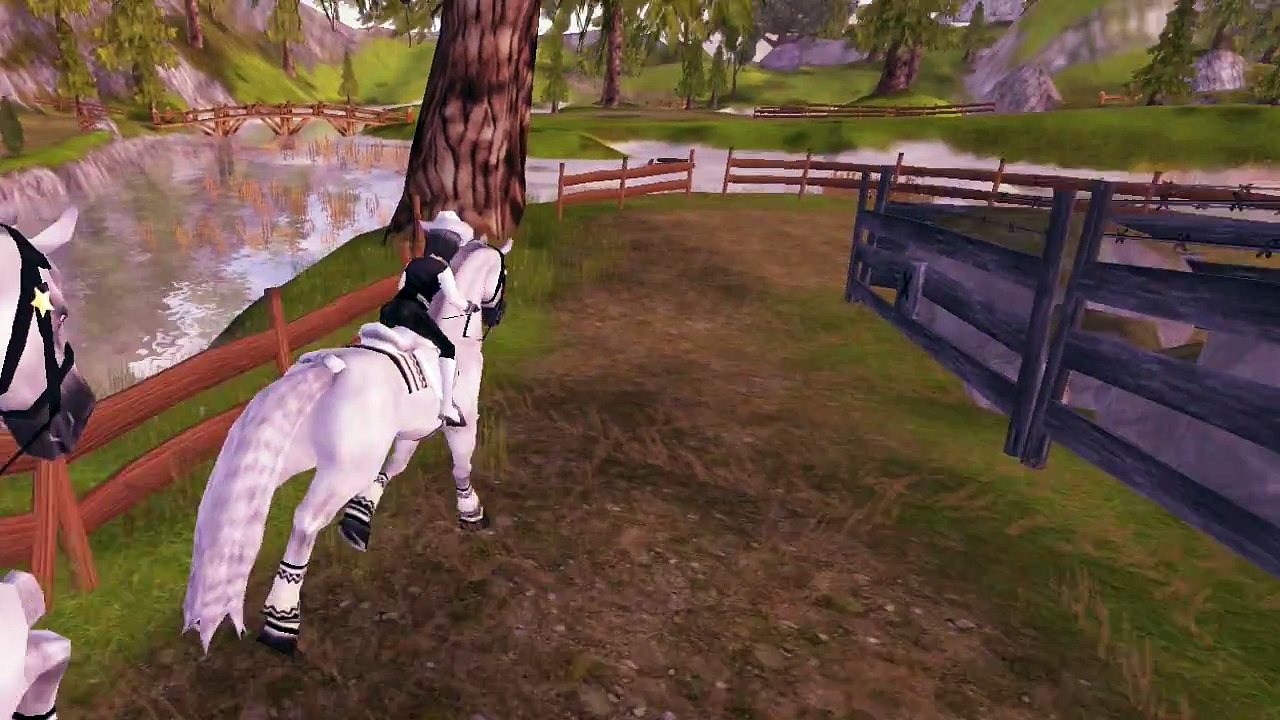 Pink fluffy unicorns dancing on rainbows (Star Stable)